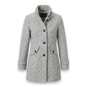 Vintage Below Zero by Rothschild Textured Gray Pea Coat - Size Small